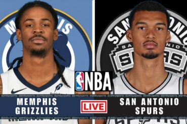 Memphis Grizzlies vs San Antonio Spurs | NBA Live Today | Play-By-Play Scoreboard 2025