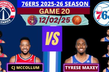 Philadelphia 76ers vs. Washington Wizards LIVE PLAY-BY-PLAY (12-02-25) #wizards #76ers #sixers