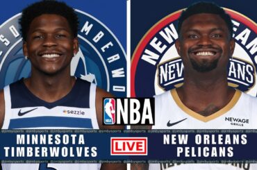 Minnesota Timberwolves vs New Orleans Pelicans | NBA Live Today | Play-By-Play Scoreboard 2025