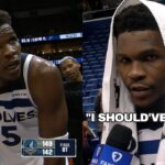 Anthony Edwards exhausted after playing 35 straight mins with no sub vs Pelicans