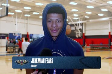 Jeremiah Fears on closing games, playing with pace | New Orleans Pelicans