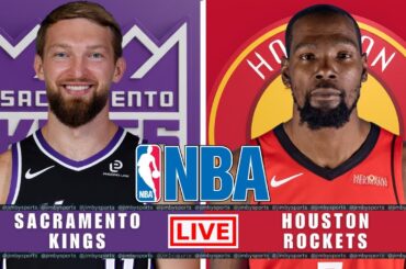 Sacramento Kings vs Houston Rockets | NBA Live Today | Play-By-Play Scoreboard 2025