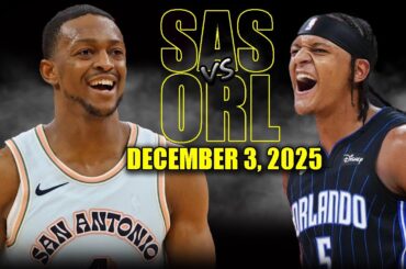 San Antonio Spurs vs Orlando Magic Full Game Highlights - December 3, 2025 | NBA Season