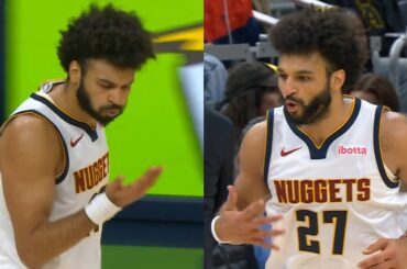 Jamal Murray hits crazy 3s to get 52pts and acts like his hands on fire vs Pacers 😂
