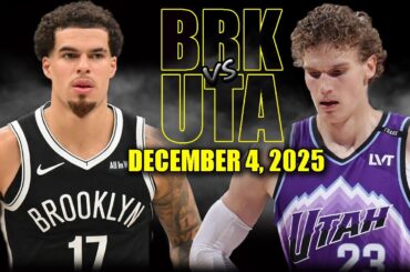 Utah Jazz vs Brooklyn Nets Full Game Highlights – December 4, 2025 | NBA Season