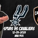 San Antonio Spurs vs Cleveland Cavaliers 12/5/25 NBA Free Picks & Prediction | NBA Tips