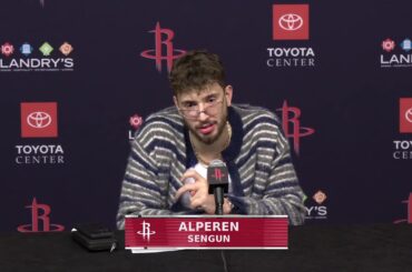 Alperen Sengun with a Press Conference vs Kings