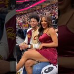 An NBA reporter's up-close interview with an Cleveland Cavaliers fan #nba #nbahighlights #nbashorts