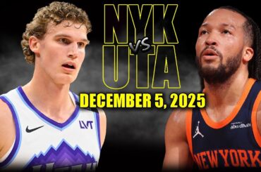 New York Knicks vs Utah Jazz Full Game Highlights – December 5, 2025 | NBA Season