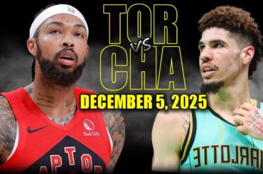 Toronto Raptors vs Charlotte Hornets Full Game Highlights – December 5, 2025 | NBA Season