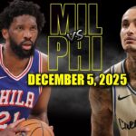 Milwaukee Bucks vs Philadelphia 76ers Full Game Highlights – December 5, 2025 | NBA Season