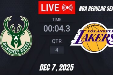 NBA LIVE! Los Angeles Lakers vs Milwaukee Bucks | December 7, 2025 | Bucks vs Lakers 2K26 Live
