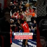 Amen Thompson took FLIGHT on this block 😱