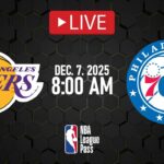 LIVE! LA Lakers vs Philadelphia 76ers LIVE Full Game | December 7, 2025 | NBA LIVE