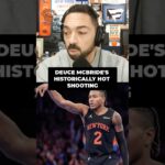 Deuce McBride is currently one of the best 3pt shooters in basketball! #Knicks #NBA #MilesMcBride