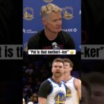 Steve Kerr is a Pat Spencer believer 😂 (via @NBCSAuthentic)