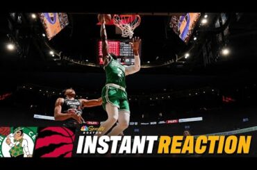 INSTANT REACTION: C's 'WEATHER THE STORM', hold off second-half run vs. the Raptors ☘️