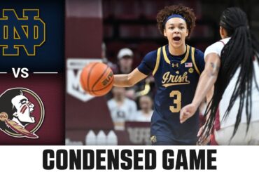 Notre Dame vs. Florida State Condensed Game| 2025-26 ACC Women's Basketball