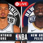 San Antonio Spurs vs New Orleans Pelicans | NBA Live Today | Play-By-Play Scoreboard 2025