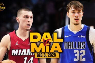 Dallas Mavericks vs Miami Heat Full Game Highlights | Dec 3, 2025 | FreeDawkins