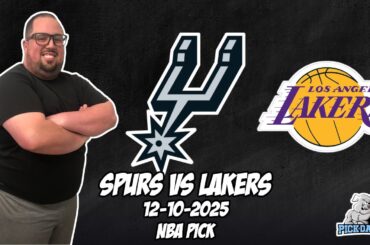 San Antonio Spurs vs Los Angeles Lakers 12/10/25 NBA Free Picks & Prediction | NBA Betting Tips
