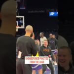 Rasheer cashed in the bank shot from half-court 🤩 #shorts | Phoenix Suns