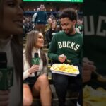 NBA Reporter Fan Interview - FiServ Forum #nba #nbahighlights #milwaukeebucks #funnyshorts #funny