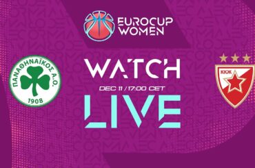 Play-Off | Panathinaikos A.C. v KKZ Crvena Zvezda | Full Basketball Game | EuroCup Women 2025-26