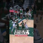 Walsh buried the corner three to cap a perfect 1H 📈