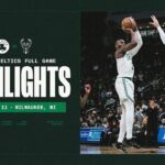 The Boston Celtics fall to the Milwaukee Bucks 101-116.