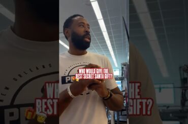 🎁🎅Who would give the best Secret Santa gift? #pelicans #nba #shorts