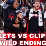 INSANE ENDING.. Rockets Vs Clippers Highlights Reaction