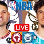 LIVE: CHICAGO BULLS vs CHARLOTTE HORNETS | NBA | PLAY BY PLAY | SCOREBOARD