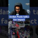 Jordan Poole on impact of fans #pelicans #nba #shorts