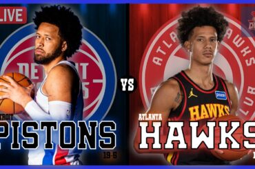 Detroit Pistons Vs Atlanta Hawks LIVE Commentary Scoreboard | Pre and Post Game Coverage