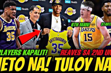 HETO NA! JACKPOT ANG LAKERS KAY GIANNIS! MAY 3 TEAM TRADE NA! REAVES GAGAWING 6TH MAN PAPALITAN NA!