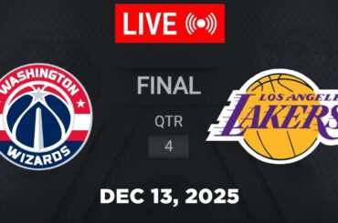 NBA LIVE! Los Angeles Lakers vs Washington Wizards December 13, 2025 | 2025 NBA Season Live 2K