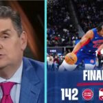 ESPN on Pistons tie NBA record for scoring balance in 142-115 win over Hawks; Isaiah Stewart: 17 Pts