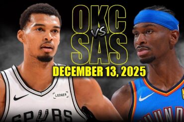 Oklahoma City Thunder vs San Antonio Spurs Full Game Highlights – December 13, 2025 | NBA Play-In