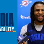 Practice Media Availability with Cason Wallace | December 15, 2025 | OKC Thunder