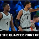 The San Antonio Spurs at the quarter point of the season