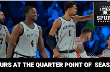 The San Antonio Spurs at the quarter point of the season