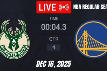 NBA LIVE! Milwaukee Bucks vs Golden State Warriors | December 16, 2025 | Warriors vs Bucks 2K26