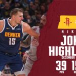 Nikola Jokić JOKMAS Triple-Double 🃏 | Highlights vs. HOU