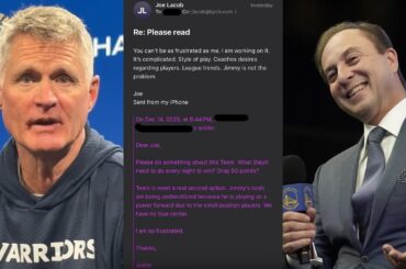 Steve Kerr reacts to Warriors owner Joe Lacob leaked email responding to angry fan