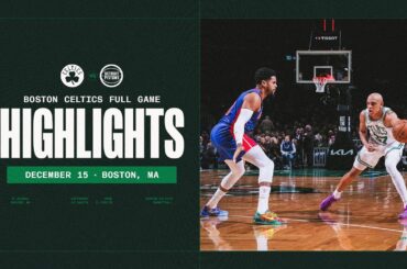 Boston Celtics fall 112-105 to the Detroit Pistons | Extended Highlights
