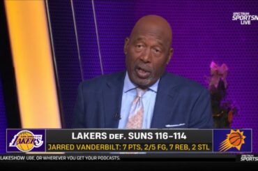 James Worthy reacts to Luka Doncic & LeBron leads Lakers to comeback victory over Suns 116-114