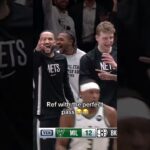 REF JOINS IN FOR THE PLAY 😅#nba