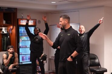 James Borrego postgame locker room speech after win vs. Portland Trail Blazers