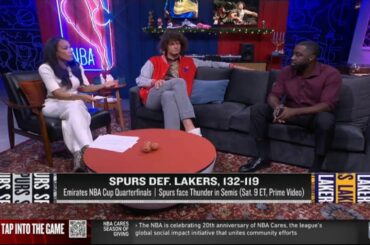 NBA TV | Chris Haynes reacts to Spurs beat the Lakers 132-119 in the 2025 ‘NBA Cup’ quarterfinals!